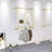 Wall Mounted Garment Rack, Gold Clothes Rack