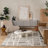 Rug Branch Marfried Abstract Indoor Area Rug, Grey Cream, Modern-1281667631