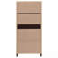 Armoire d'appoint haute 2 tiroirs avec 2 portes
