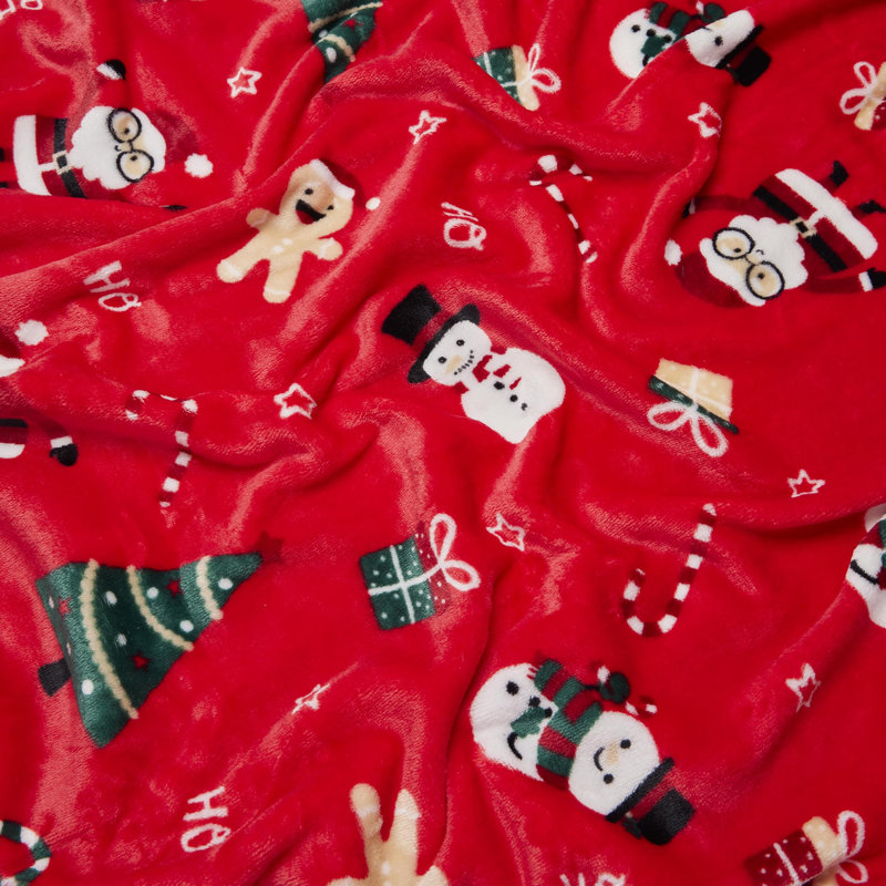 Hand Woven Throw Blanket, Red