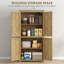 Armoire de rangement en rotin 64 po avec tablette réglable