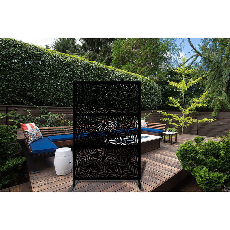 1.2m x 1.9m Privacy Fence, Black