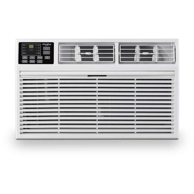 White 8000 BTU Through-the-Wall Air Conditioner with Remote Control