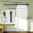 30 X 84 MDF White H-Shape Latticework Barn Door With Full Set Hardware (Includes Complete Slide Kit And Door Handle)-105552586