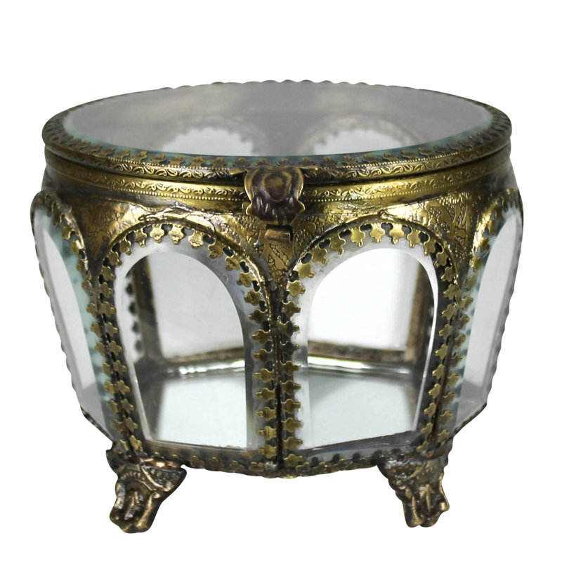 Boîte à bijoux - verre arqué, 4 5 5