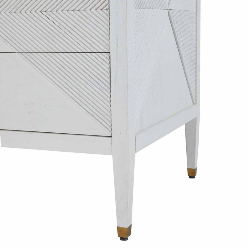 Julia 6 Drawer 57.5" W Solid Wood Double Dresser
