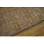 Wool Multicolor Antique American Folk Art Hooked Hallway Runner Rug