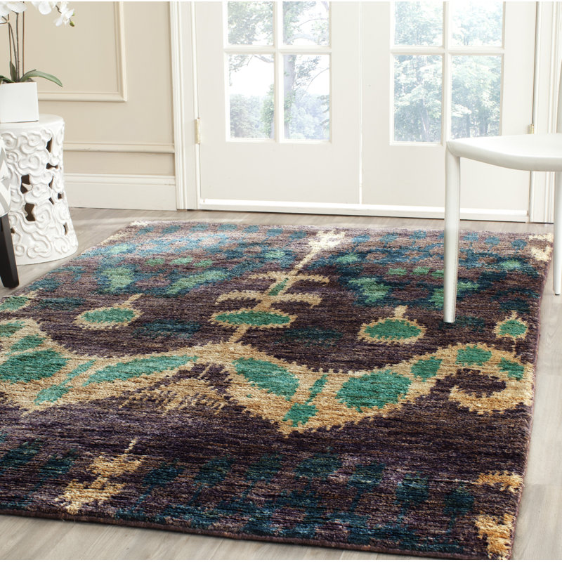 Fitzsimmons Ikat Hand Woven Area Rug, Rectangle 122 x 183 cm