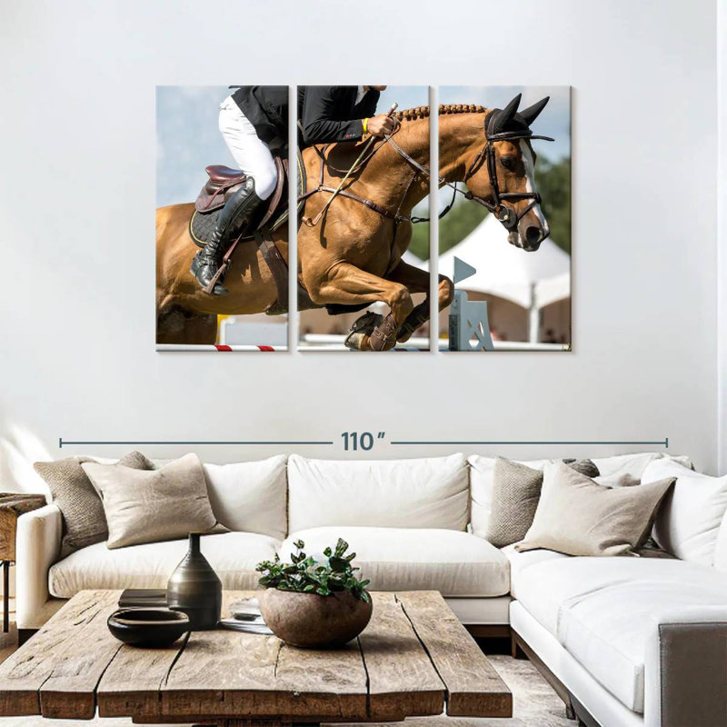 Sireci Equestrian Jumping Show, 48" H x 74" W