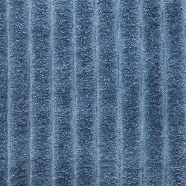 Coussin en coton velours côtelé Fletcher, Bleu