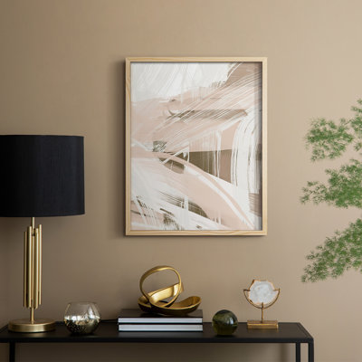 Reproduction encadrée Earthtone Swipe II - bois massif