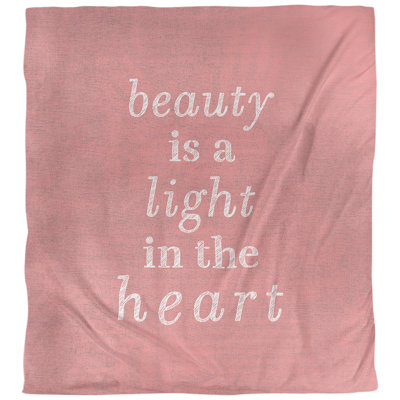 Housse de couette simple Beauty Inspirational Quote