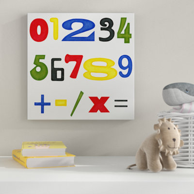 « kids room numbers », art sur toile