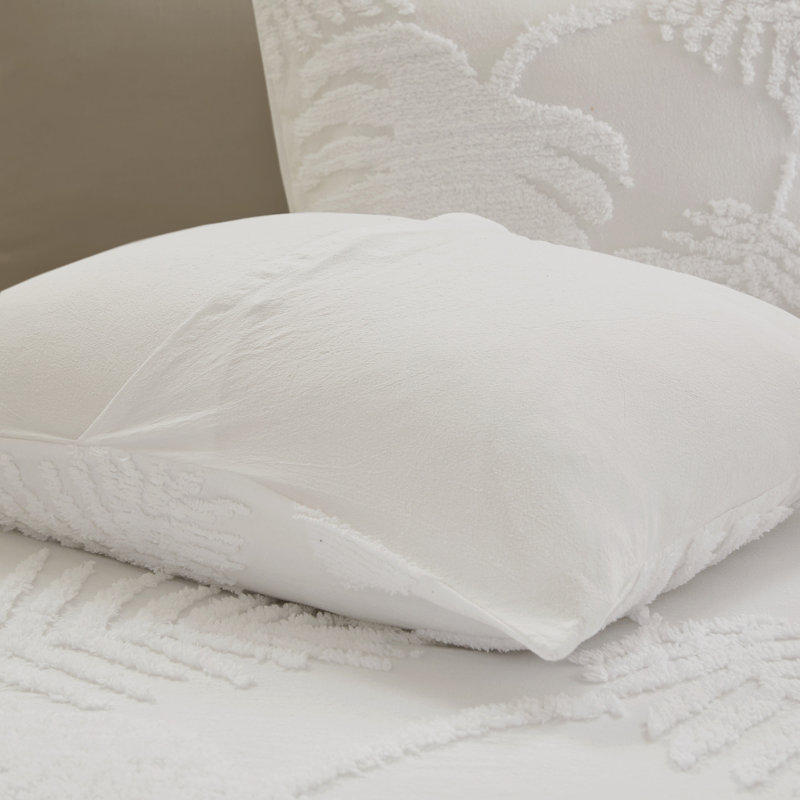 Ensembles de literie en chenille de coton, motif de palmier touffeté, charme côtier pour la maison