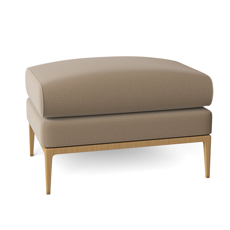 Cooper Ottoman, Maya Cyan, Amber