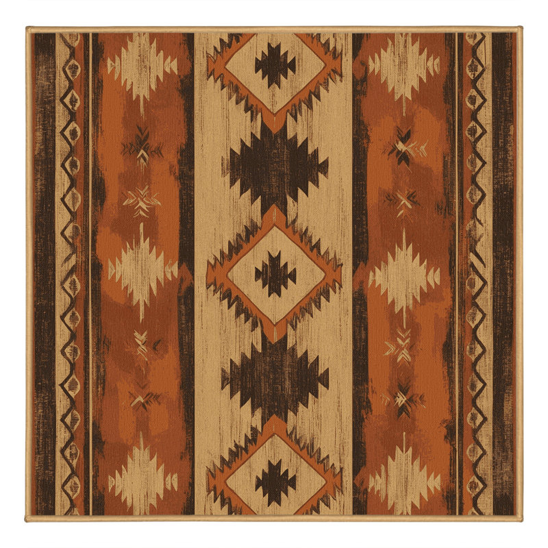 Painted Cliffs Rug, Square 4'