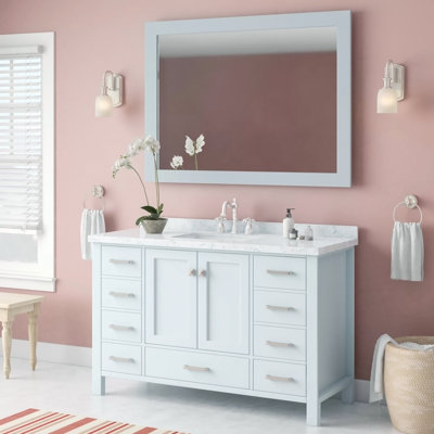 Ensemble de meuble-lavabo simple 55 po avec miroir Amariani
