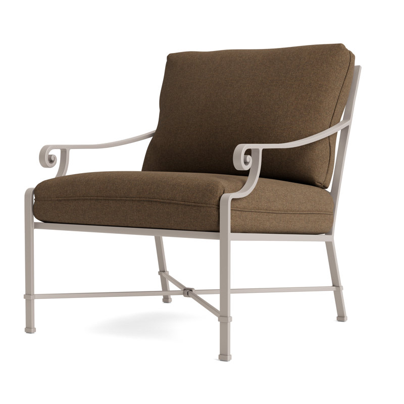 Venetian Outdoor Lounge Chair, Fusion Moccasian, Dove Smooth