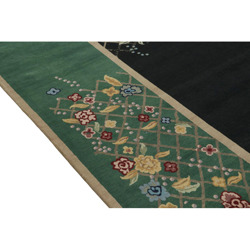 One-of-a-Kind Hand Knotted Area Rug, Rectangle 9'10" x 14'