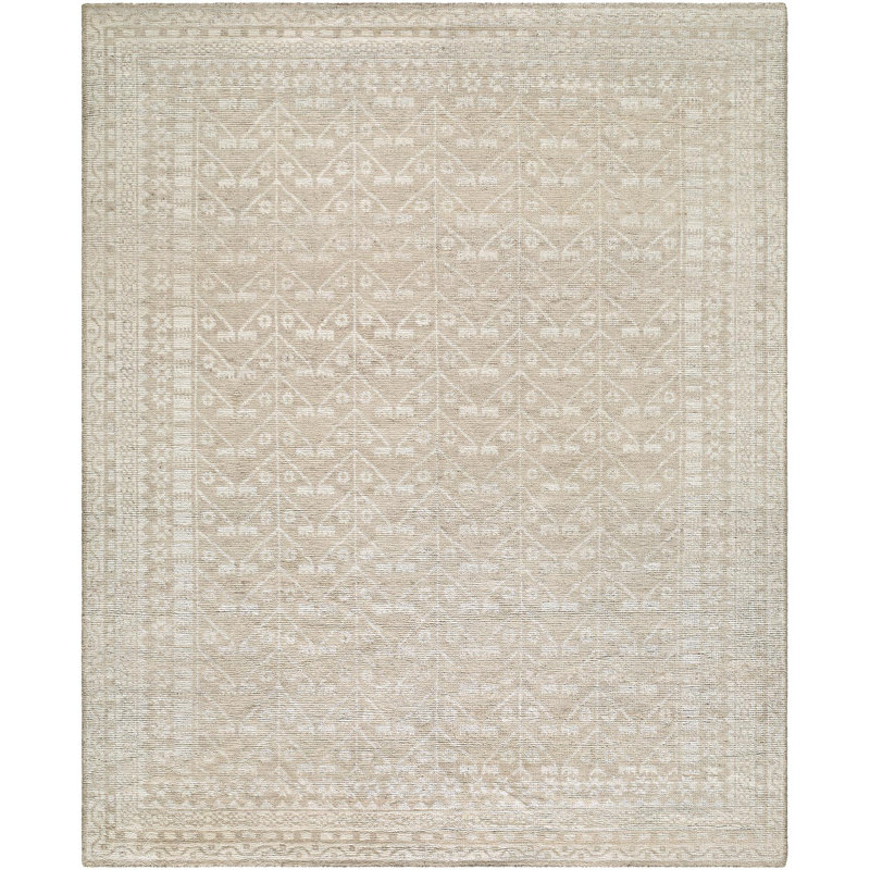 Ceren Hand Knotted Area Rug, Rectangle 2' x 3'
