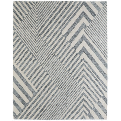 Wallace Modern Geometric Gray Area Rug