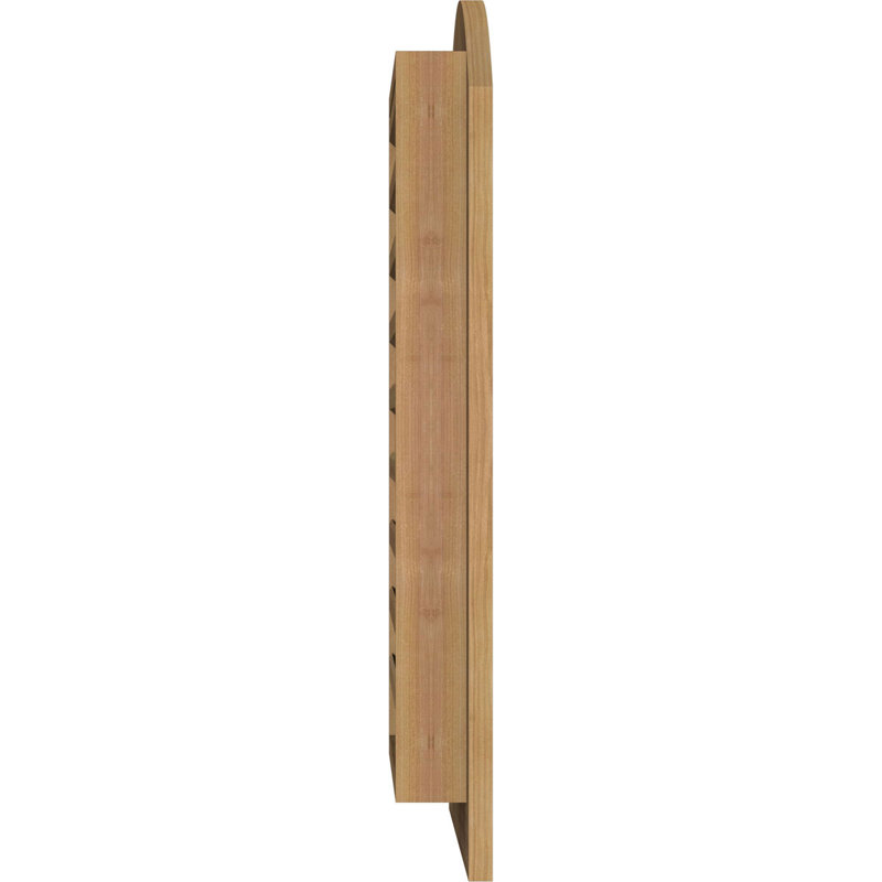 Persiennes à évent gable vertical cèdre, H 29 po x l 17 po