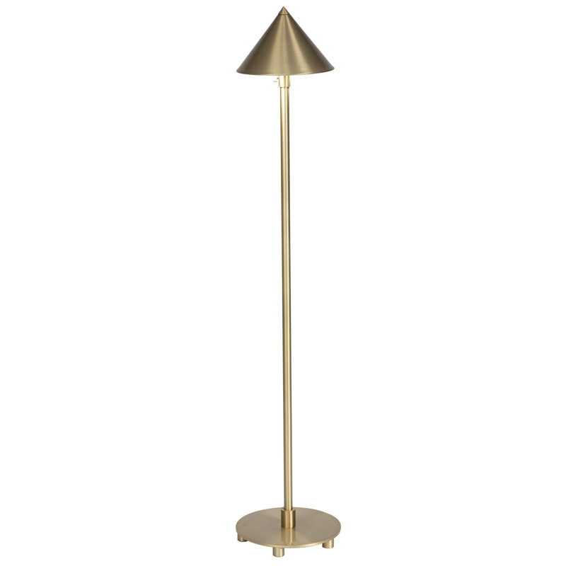 Library Floor Lamp, Brushed Brass, Brushed Brass