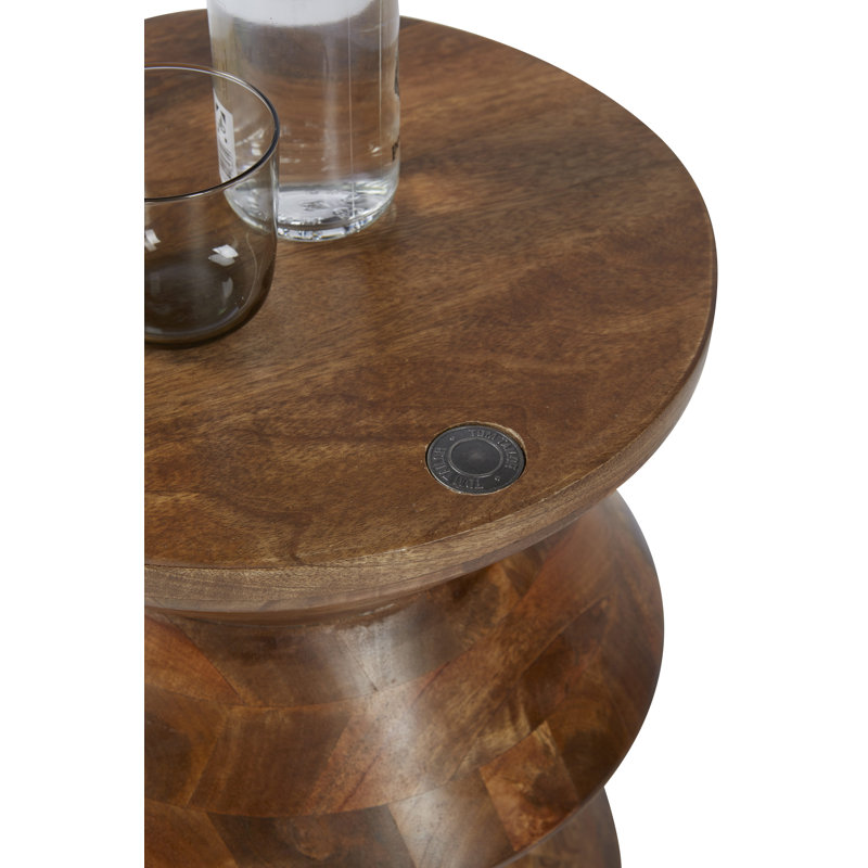 Solid + Manufactured Wood Accent Stool