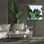  «Celadon Palms 1» par Emma Scarvey, art mural sur toile, 37 po x 37 po-1077522427