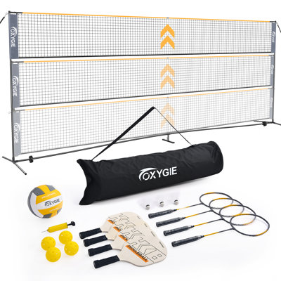 Volleyball Badminton Pickleball Net Set