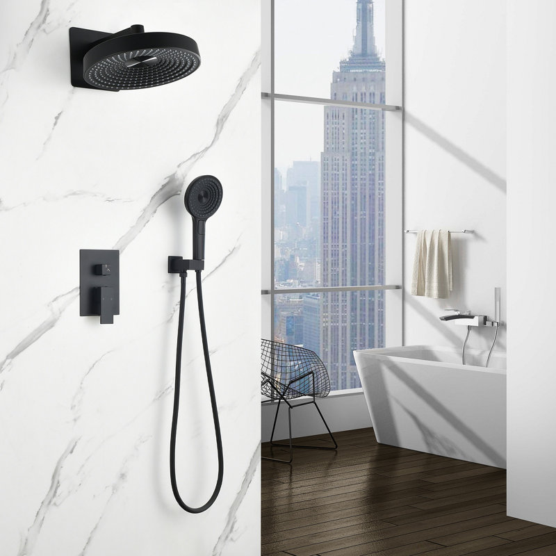 Ensemble de 2 fonctions de douche encastrée Modern Minimalist