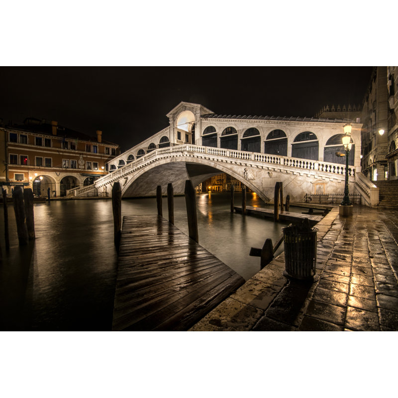 Rialto in the Rain by Danny Head - Photograph, 20 cm H x 30 cm W, Wrapped Canvas