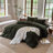 DONEUS Striped Duvet Cover Set 100% Washed Cotton Linen Like Soft Feelling Breathable Bedding-120141889-113054928