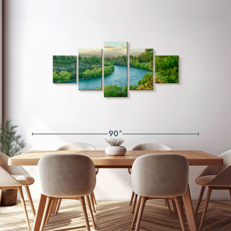 Enchanting Clutha River, 30" H x 68" W