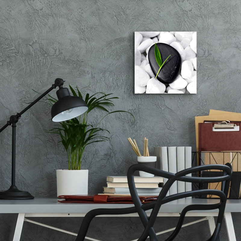 «Zen Stone» par Photoinc Studio, art mural en verre acrylique, H 12 po x l 12 po x P 0,13 po