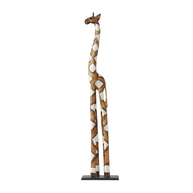 Alcorn Animals Decorative Object, Brown, 47" H x 10.5" W  6" D