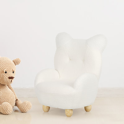 Mini Sheepskin Sofa Lazy Susan Panda Back by George Oliver