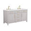 Meuble-lavabo double 60 po Wenniah-82278134