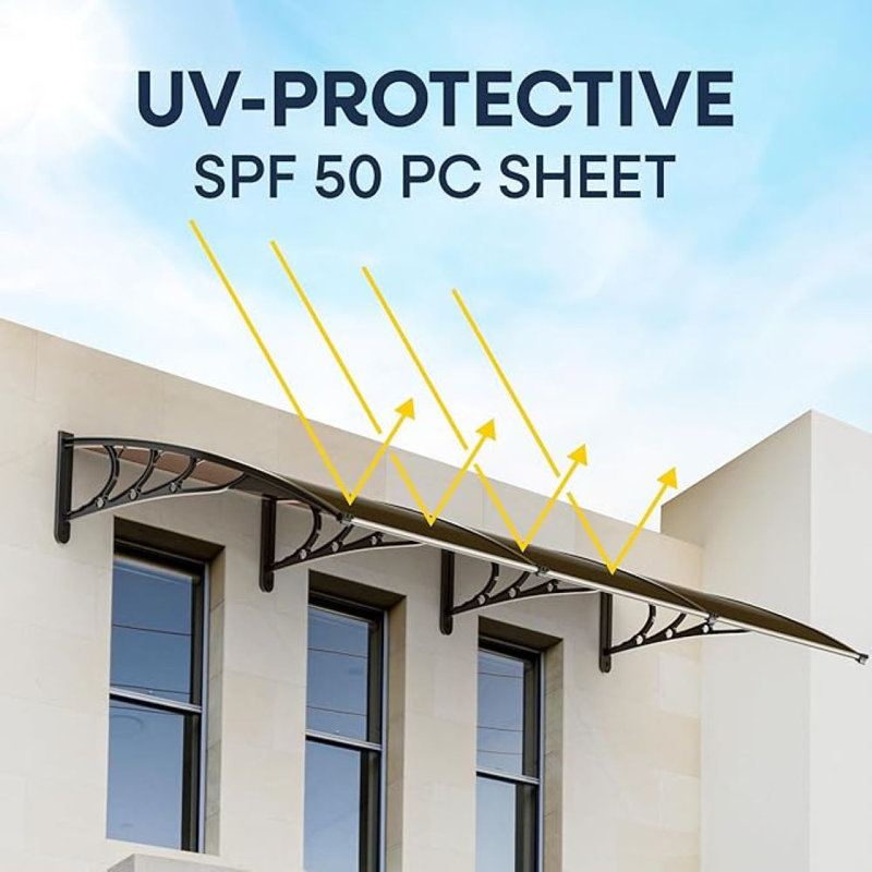 Window Door Awning, 80" H x 37.4" W x 40" D