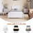 Wood Twin Size Platform Bed With 2 Drawers-1185757064
