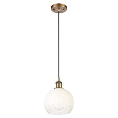 Mini luminaire suspendu à cordon 1 lumière 8 po Ballston - Brookhaven Globe