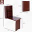 Bureau mural, bureau convertible escamotable, table d'ordinateur flottante avec tablettes