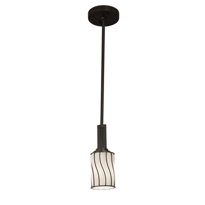 Luminaire suspendu à cylindre simple 1 lumières Grisby