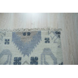 Gray Hand-Knotted Wool Stylized Floral Medallion Geometric Modern Contemporary Carpet Rug