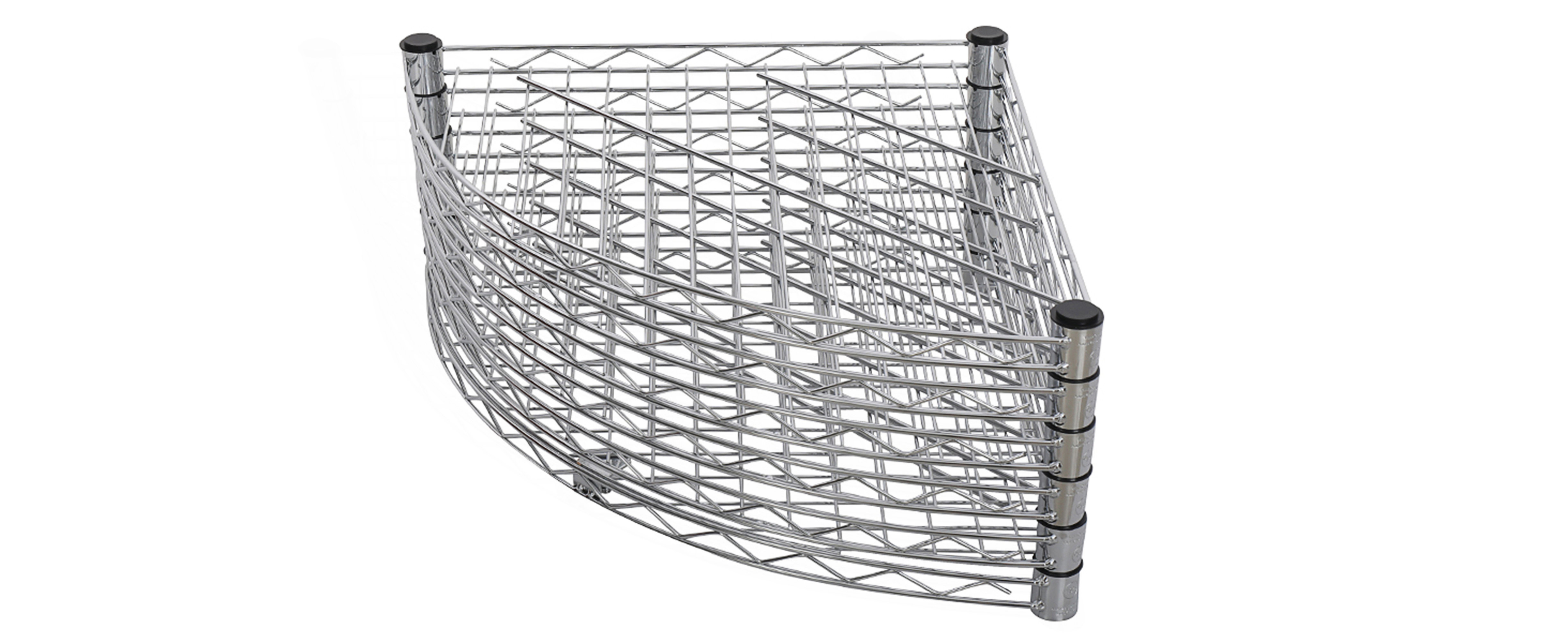 17 Stories 6 Tier Shelf Corner Wire Shelf Rack, Adjustable Metal Heavy ...