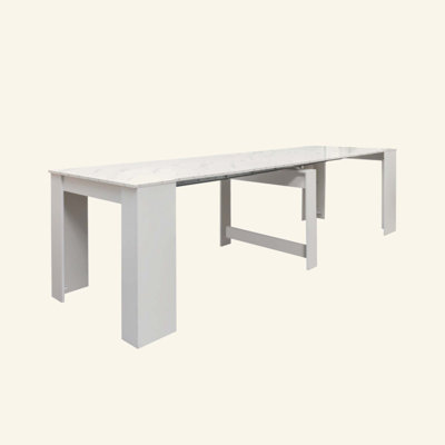 Multifunctional extendable console table