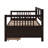 Twin Size Daybed Wood Bed With Two Drawers,Espresso