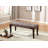 Tufted Bench, Fabric, Brown-1512549187