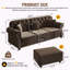 Velours Chesterfield canapé garniture cloutée capitonnée-1217001426