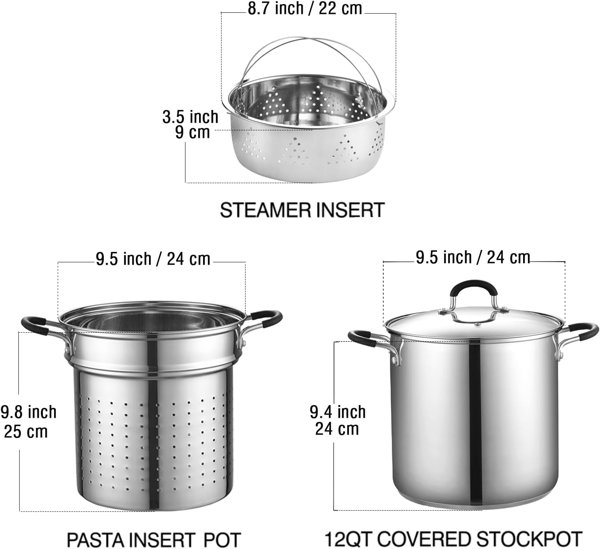 304 Stainless Steel Steamer Stackable Steam Cooker Diameter 32cm 5